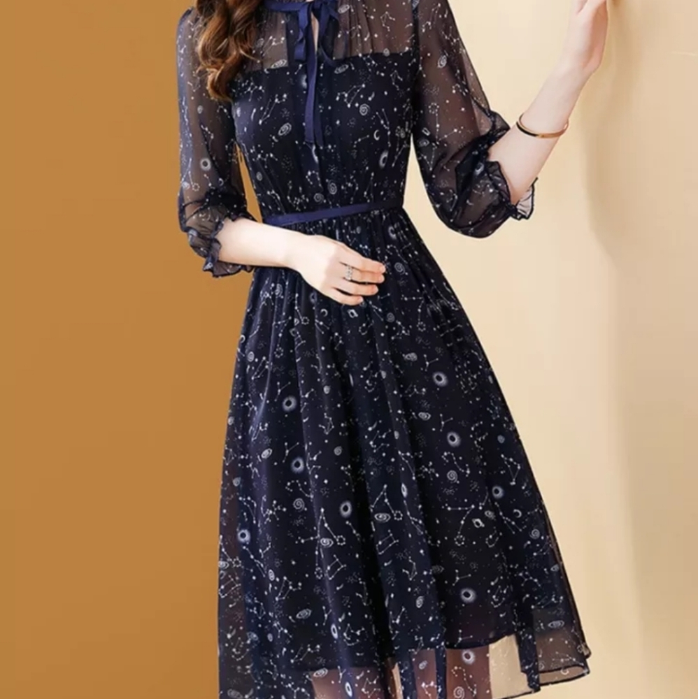 Navy blue dress
